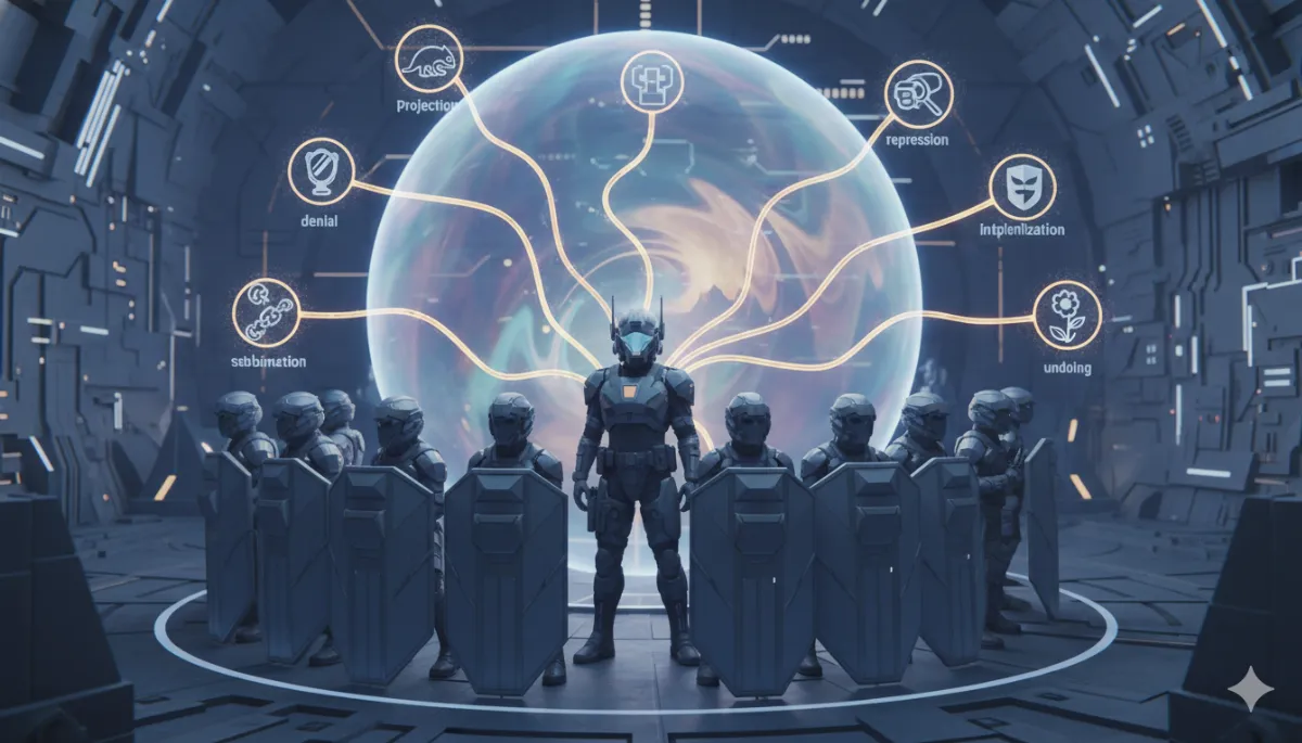 سربازانِ محافظِ ایگو: راهنمای جامع ۱۰ «مکانیزم دفاعی»؛ چرا مغز ما حقیقت را تحریف می‌کند و چگونه مچ ناخودآگاه را بگیریم؟