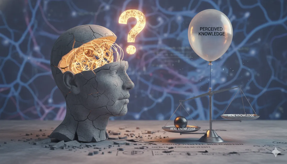 چرا افراد نالایق فکر می‌کنند نابغه‌اند؟ کالبدشکافی علمی «اثر دانینگ-کروگر» (Dunning-Kruger) و درمانِ توهمِ دانایی