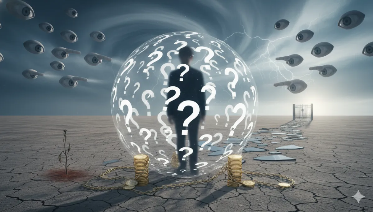 زندانِ نامرئیِ «مردم چی میگن؟»: کالبدشکافی علمیِ «ترس از قضاوت»، تله‌ی آبرو و رهایی از چشم‌و‌هم‌چشمی